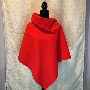 Italian Red Winter Cape/Poncho